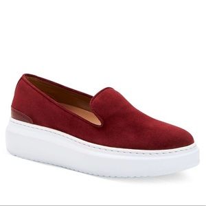 Aquatalia Suede Lanie Platform Sneaker